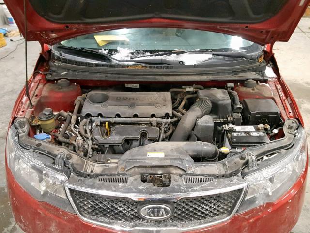 KNAFU4A2XA5310258 - 2010 KIA FORTE EX RED photo 7