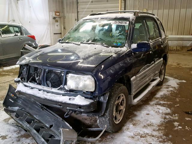 2CNBJ634116949987 - 2001 CHEVROLET TRACKER LT BLUE photo 2