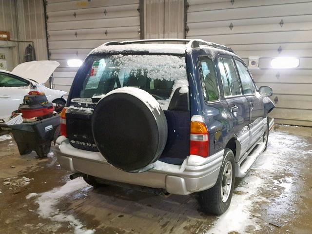 2CNBJ634116949987 - 2001 CHEVROLET TRACKER LT BLUE photo 4