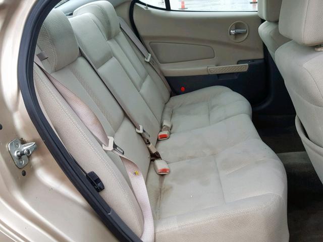 2G2WP542041316382 - 2004 PONTIAC GRAND PRIX BEIGE photo 6