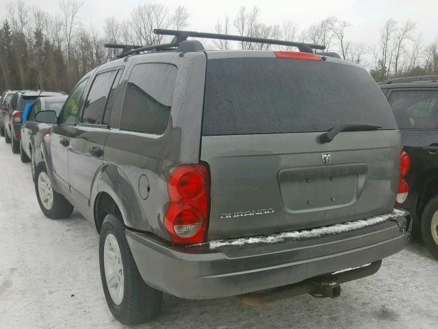 1D4HB48N74F218270 - 2004 DODGE DURANGO SL SILVER photo 3