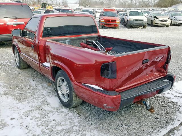 1GTCS1443X8519226 - 1999 GMC SONOMA RED photo 3