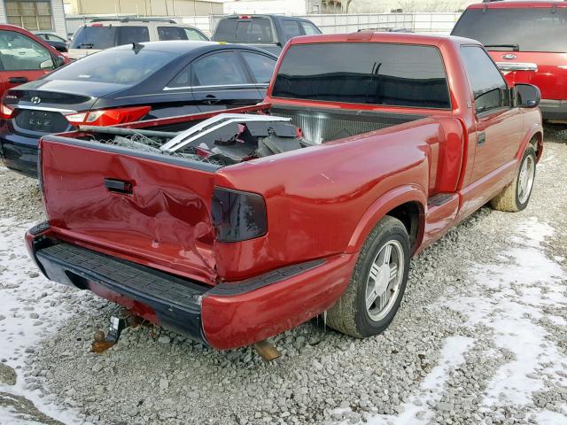 1GTCS1443X8519226 - 1999 GMC SONOMA RED photo 4