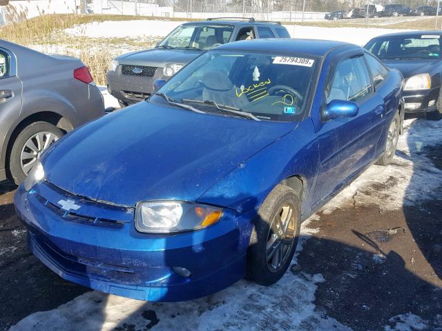 1G1JH12F237219910 - 2003 CHEVROLET CAVALIER L BLUE photo 2