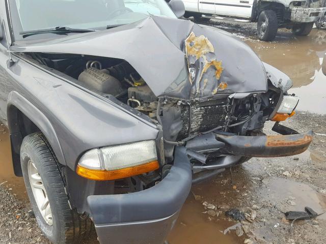 1D7HG32N23S204810 - 2003 DODGE DAKOTA SPO GRAY photo 9