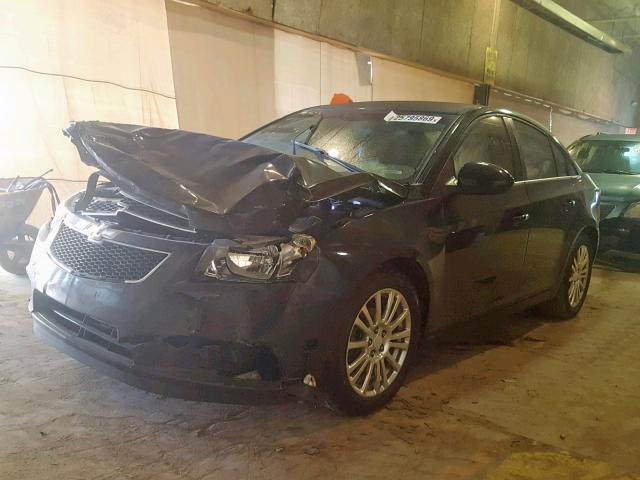 1G1PK5SC1C7293733 - 2012 CHEVROLET CRUZE ECO BLACK photo 2