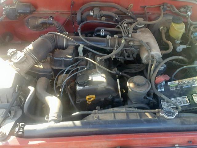 5TENL42N7YZ705208 - 2000 TOYOTA TACOMA RED photo 7