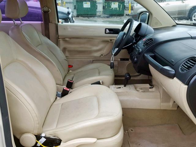 3VWPW31C07M507864 - 2007 VOLKSWAGEN NEW BEETLE Krem foto 5
