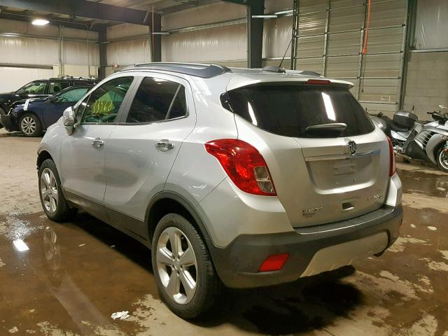 KL4CJESB2FB216493 - 2015 BUICK ENCORE SILVER photo 3