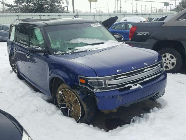 2FMHK6DT3EBD12805 - 2014 FORD FLEX LIMIT BLUE photo 1