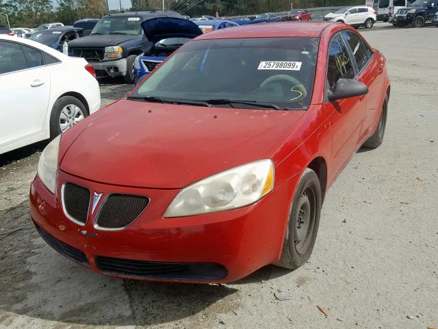 1G2ZF55B864242473 - 2006 PONTIAC G6 SE RED photo 2