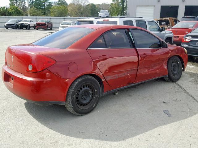 1G2ZF55B864242473 - 2006 PONTIAC G6 SE RED photo 4