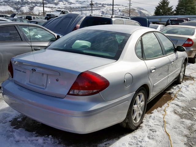 1FAFP56U76A187226 - 2006 FORD TAURUS SEL SILVER photo 4