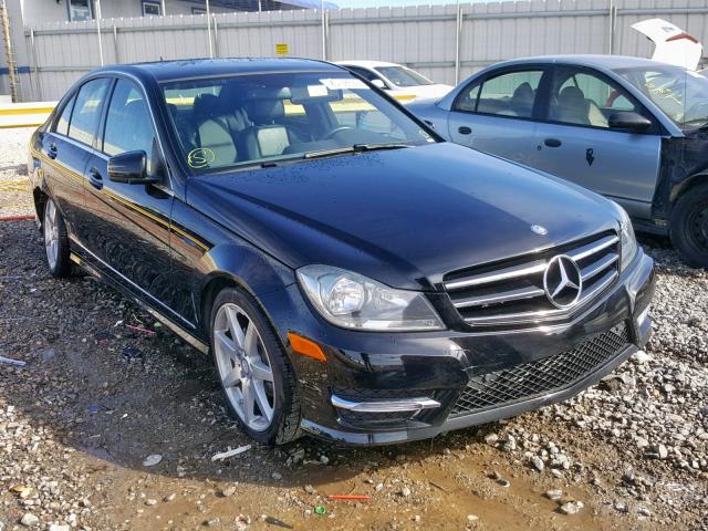 WDDGF4HB9EA954778 - 2014 MERCEDES-BENZ C 250 BLACK photo 1