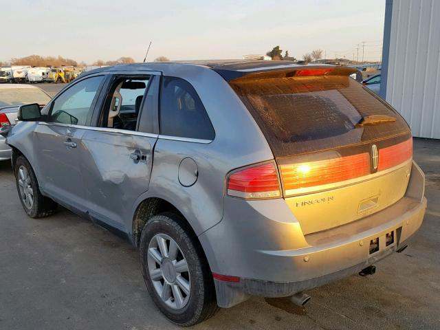 2LMDU88C77BJ09924 - 2007 LINCOLN MKX SILVER photo 3