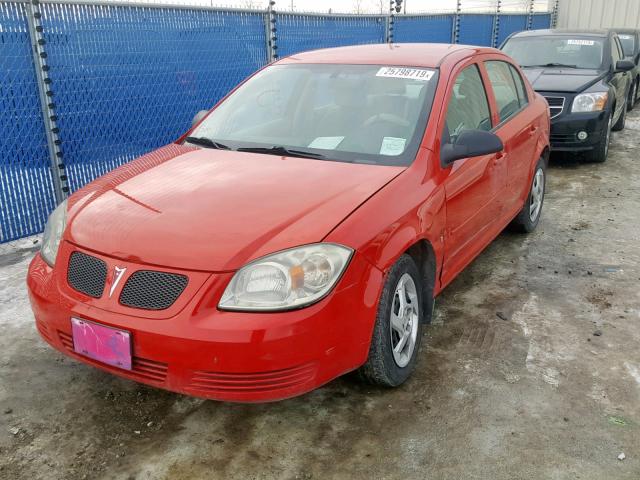 1G2AJ55F487154231 - 2008 PONTIAC G5 RED photo 2