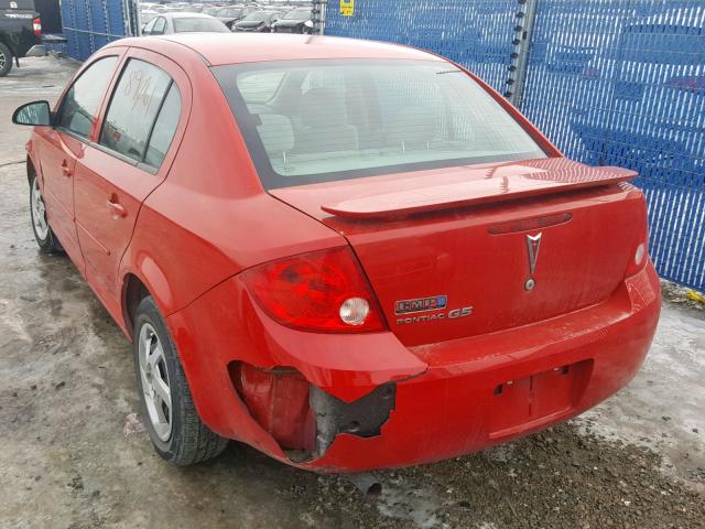1G2AJ55F487154231 - 2008 PONTIAC G5 RED photo 3