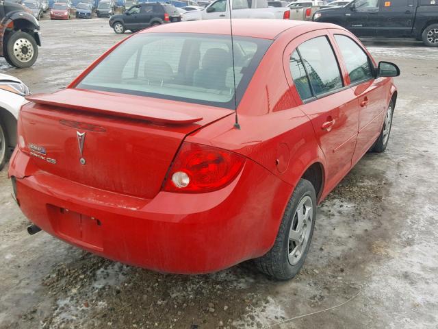 1G2AJ55F487154231 - 2008 PONTIAC G5 RED photo 4