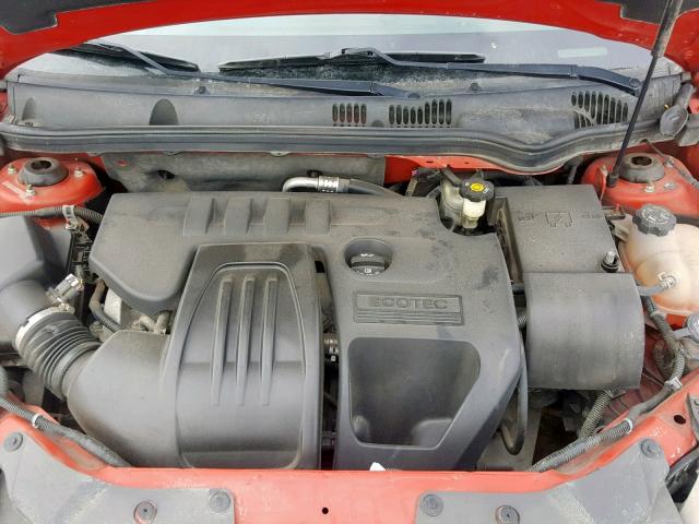 1G2AJ55F487154231 - 2008 PONTIAC G5 RED photo 7