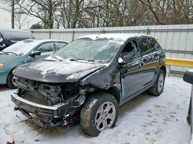 2FMDK3JC2DBC40463 - 2013 FORD EDGE SEL BROWN photo 2