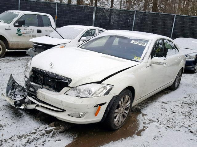 WDDNG71X49A248044 - 2009 MERCEDES-BENZ S 550 WHITE photo 2