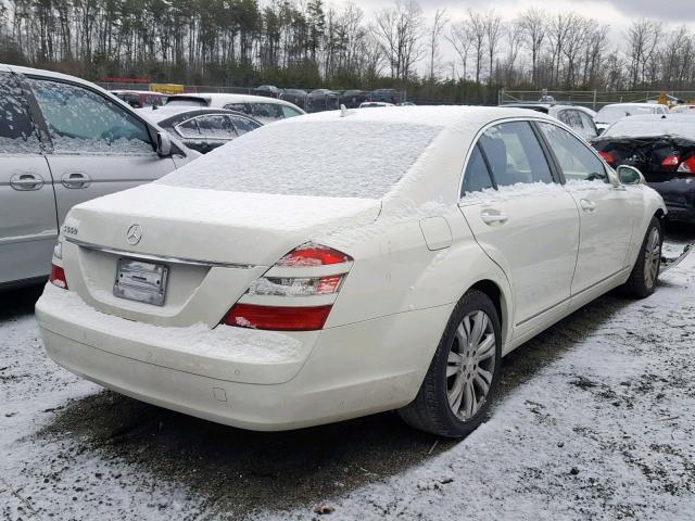 WDDNG71X49A248044 - 2009 MERCEDES-BENZ S 550 WHITE photo 4