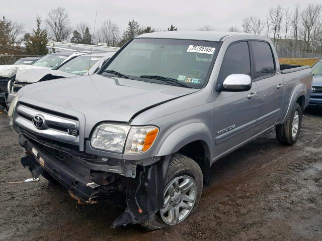 5TBDT44106S532799 - 2006 TOYOTA TUNDRA DOU GRAY photo 2