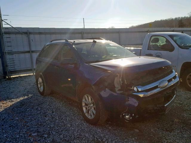 2FMDK3GC6DBC01480 - 2013 FORD EDGE SE BLUE photo 1