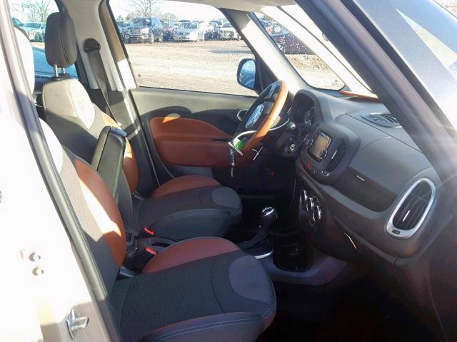 ZFBCFADH4GZ037627 - 2016 FIAT 500L TREKK TAN photo 5