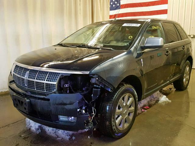 2LMDU88C58BJ02391 - 2008 LINCOLN MKX BLACK photo 2