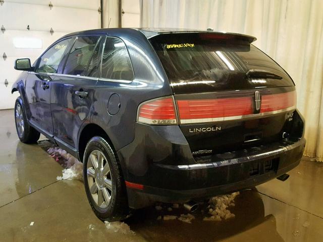 2LMDU88C58BJ02391 - 2008 LINCOLN MKX BLACK photo 3