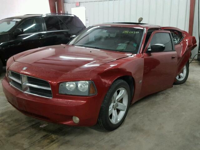 2B3KA33V19H506851 - 2009 DODGE CHARGER SX MAROON photo 2