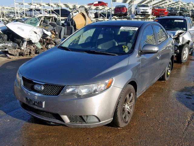 KNAFU4A28A5854743 - 2010 KIA FORTE EX GRAY photo 2