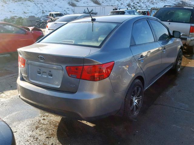 KNAFU4A28A5854743 - 2010 KIA FORTE EX GRAY photo 4