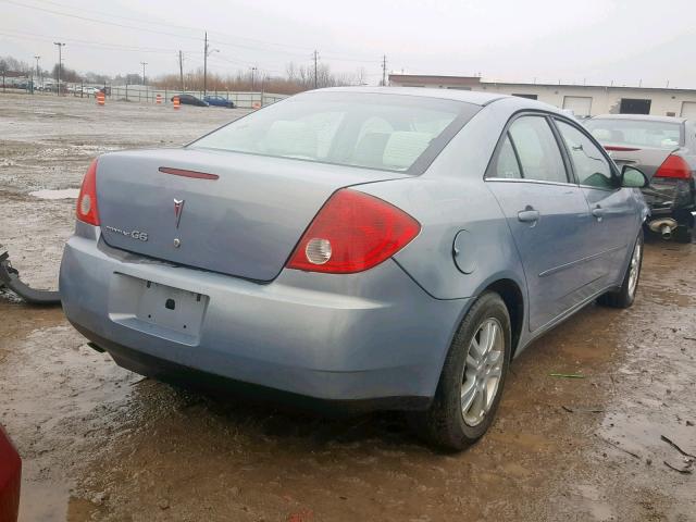 1G2ZF58B574168443 - 2007 PONTIAC G6 VALUE L BLUE photo 4