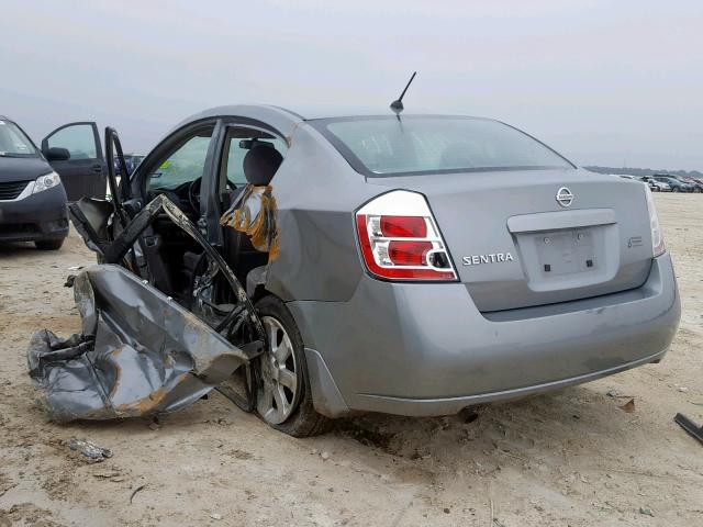 3N1AB61E48L647577 - 2008 NISSAN SENTRA 2.0 GRAY photo 3