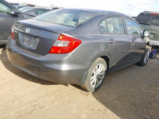 19XFB2F80CE018815 - 2012 HONDA CIVIC EX GRAY photo 4