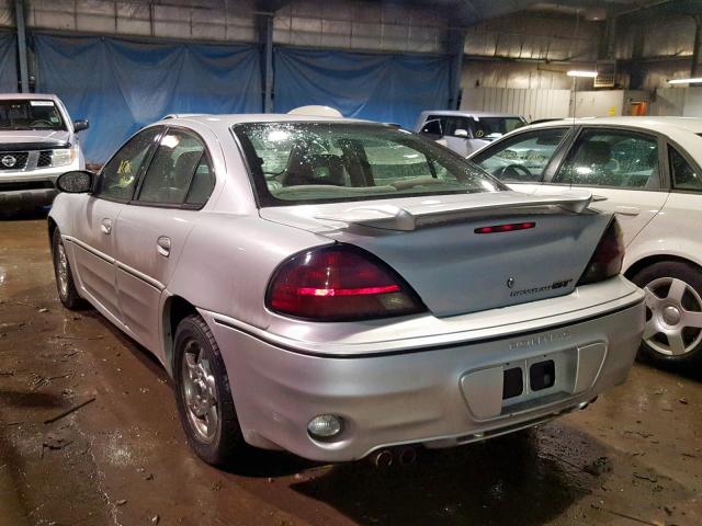 1G2NW52E23C281509 - 2003 PONTIAC GRAND AM G SILVER photo 3