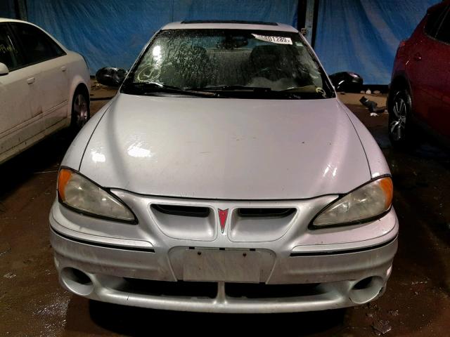 1G2NW52E23C281509 - 2003 PONTIAC GRAND AM G SILVER photo 9