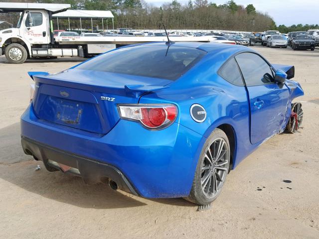 JF1ZCAC15E8605042 - 2014 SUBARU BRZ 2.0 LI BLUE photo 4