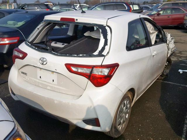 VNKJTUD34JA093048 - 2018 TOYOTA YARIS L WHITE photo 4