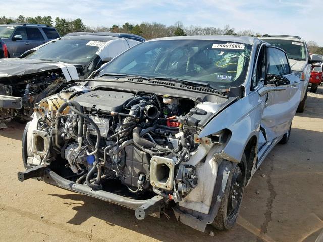 1FA6P0HD3E5387284 - 2014 FORD FUSION SE SILVER photo 2