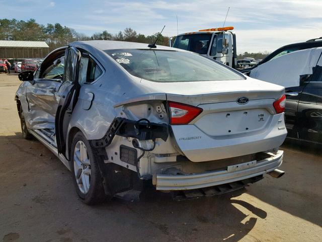 1FA6P0HD3E5387284 - 2014 FORD FUSION SE SILVER photo 3