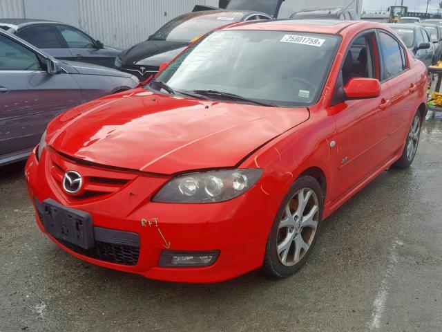 JM1BK324371645301 - 2007 MAZDA 3 S RED photo 2