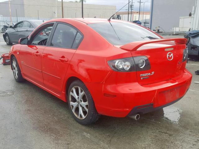 JM1BK324371645301 - 2007 MAZDA 3 S RED photo 3