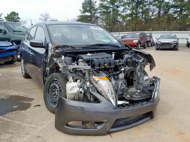 3N1AB7AP6FY284335 - 2015 NISSAN SENTRA S GRAY photo 1