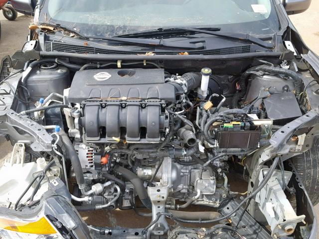 3N1AB7AP6FY284335 - 2015 NISSAN SENTRA S GRAY photo 7