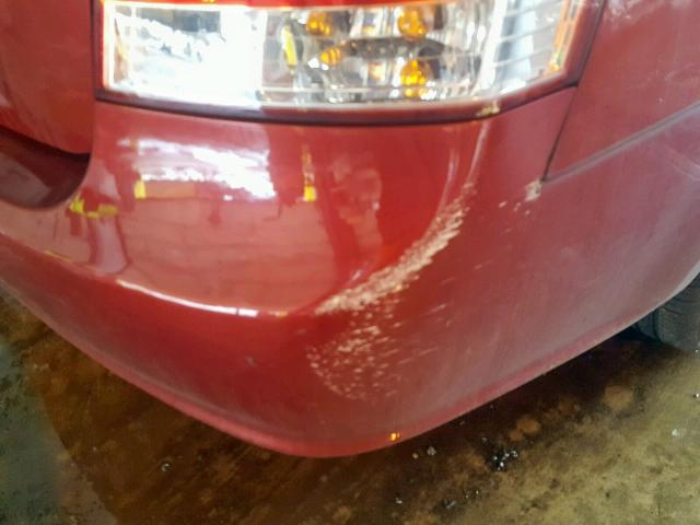 KNAFE121485527297 - 2008 KIA SPECTRA EX BURGUNDY photo 9