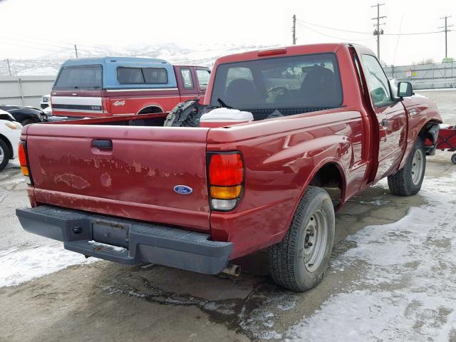 4F4YR12V0YTM34377 - 2000 MAZDA B3000 BURGUNDY photo 4