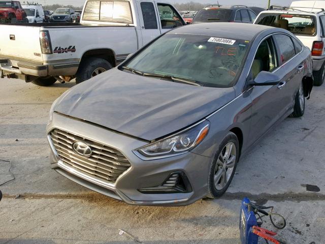 5NPE34AF6JH638829 - 2018 HYUNDAI SONATA SPO GRAY photo 2